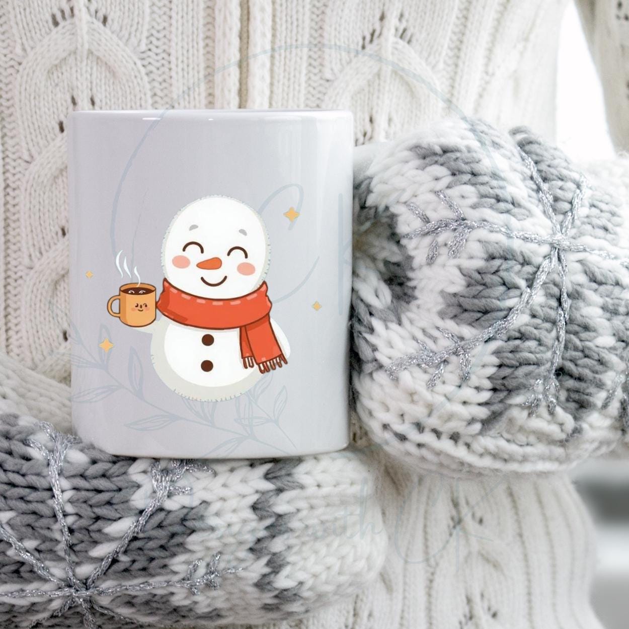Cozy Snowman Hot Cocoa SVG PNG | Digital Download | Winter Snowman ...