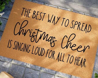Christmas Cheer Coir Doormat | Elf Welcome Mat