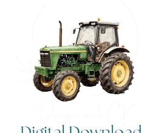 John Deere Tractor SVG | Nursery Decor, Sublimation Design (Digital Download)