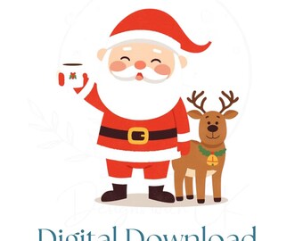 Cozy Santa Cookie SVG PNG | Digital Download | Instant Download | Christmas Sublimation Design | Vintage Holiday