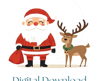 Cozy Santa Cookie SVG PNG | Digital Download | Instant Download | Christmas Sublimation Design | Vintage Holiday