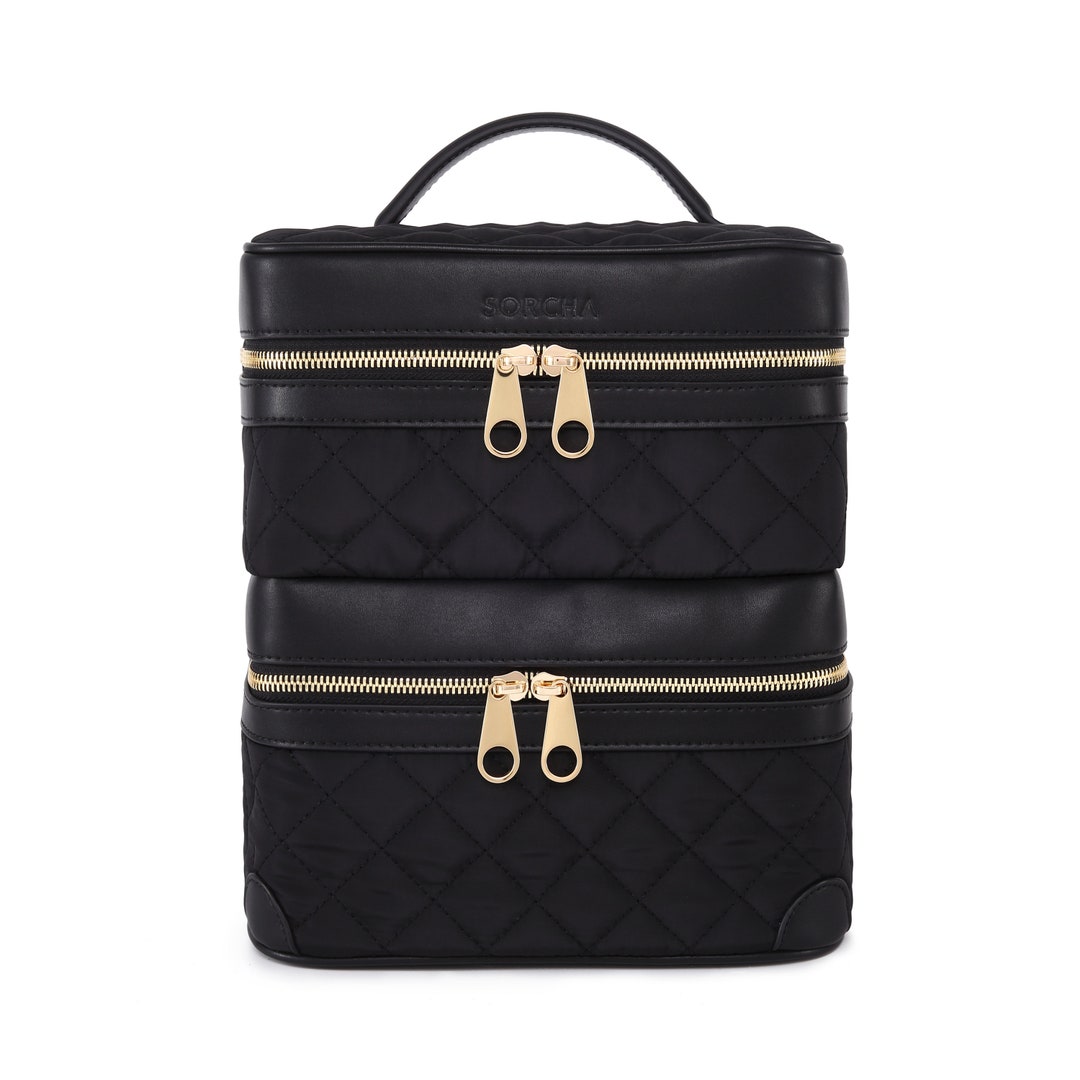 Trousse De Rangement Vernis à Ongles En Simili Cuir Vegan - Marque SORCHA, Rose