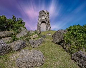 The Old Sugar Mill - Barbados, Digital Download, Print Your Own, PC Wallpaper