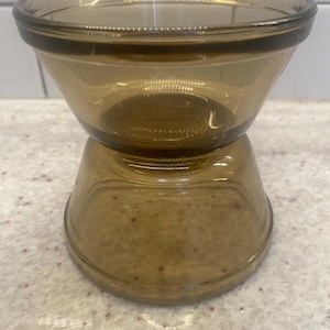 Anchor Hocking 6 oz. Braune Glas Puddingbecher 1034 2er Set