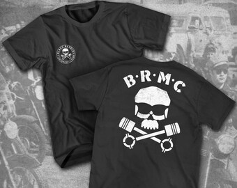 BRMC Badge and Logo Back Print Unisex T-Shirt