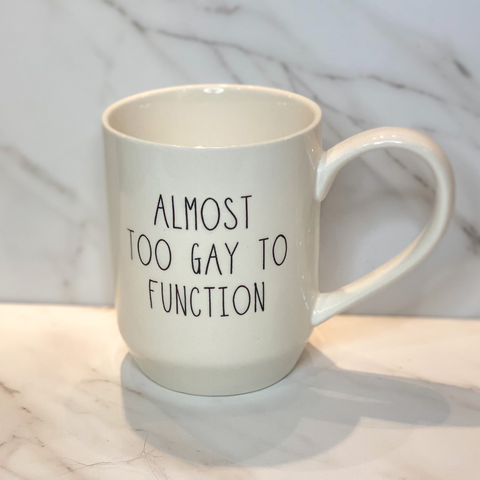Almost Too Gay To Function Mug Etsy