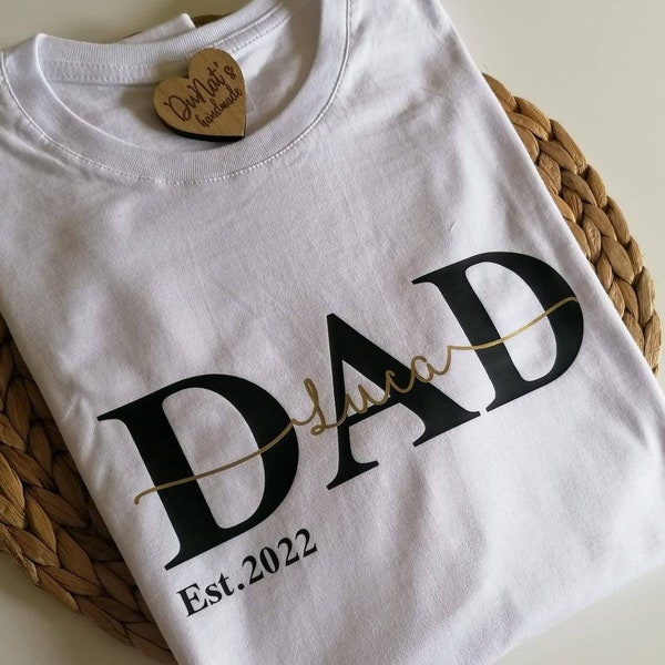 Dad-Shirt,Papa-shirt,personalisiertes-shirt ,Kindernamen,Vatertag