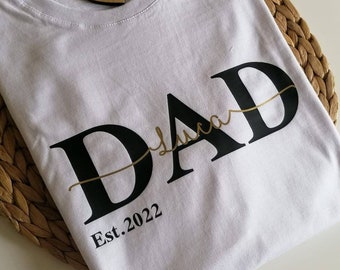 Dad-Shirt,Papa-shirt,personalisiertes-shirt ,Kindernamen,Vatertag