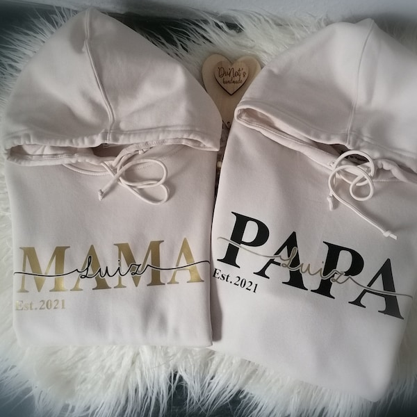 Partner Hoodies *MOM and DAD personalized