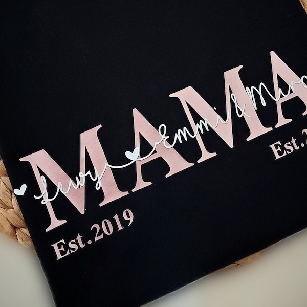 MOM-/MAMA Basic-Shirt *personalisiert