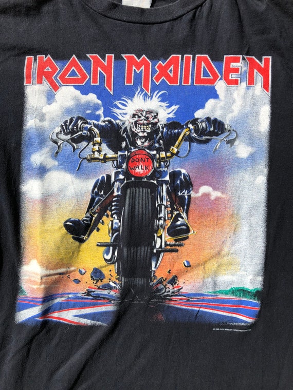 Vintage Iron Maiden 1989 Don't Walk/maiden England Vhs UK T Shirt