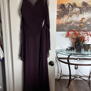 Vintage David's Bridal Maroon Dress - Etsy