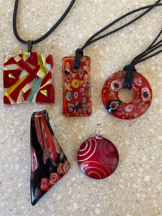 Murano blown glass pendants Gem