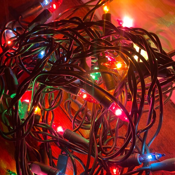 Luces de hadas navideñas vintage