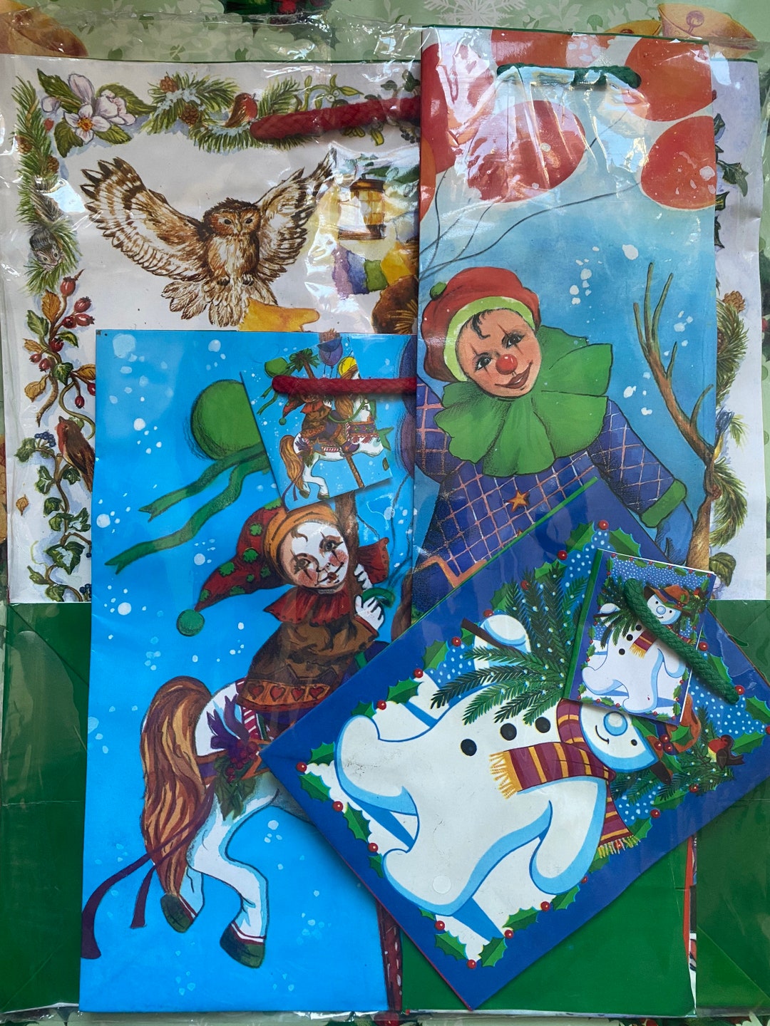 Vintage Christmas Gift Bags Etsy UK