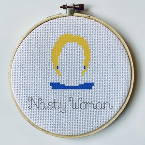 Padrão feminista de ponto cruz, Hillary Clinton, Mulher desagradável