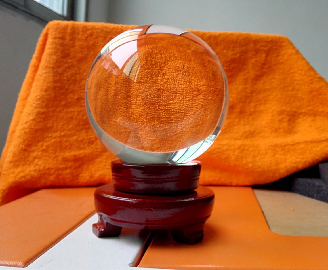 Clear Crystal Ball 4 Sizes Etsy