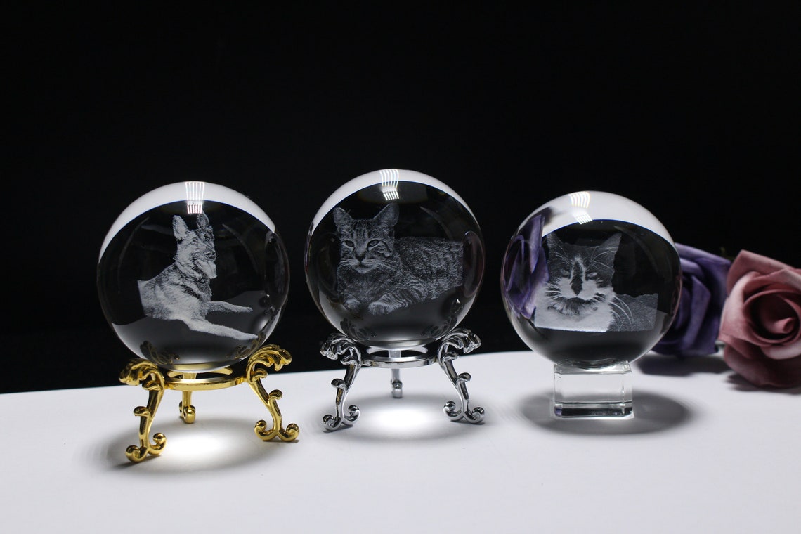PET Custom Crystal Ball Engraving Etsy