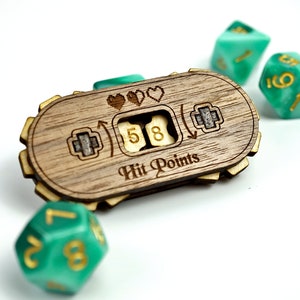 Hardwood Life Counter - Life Trackers - For Tabletop games and Board Games - Health Counter - Fully Custom / MTG Counter