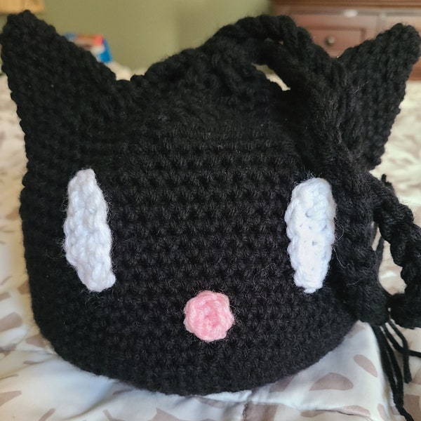 Crochet Kitty Cat Dice Bag Pattern