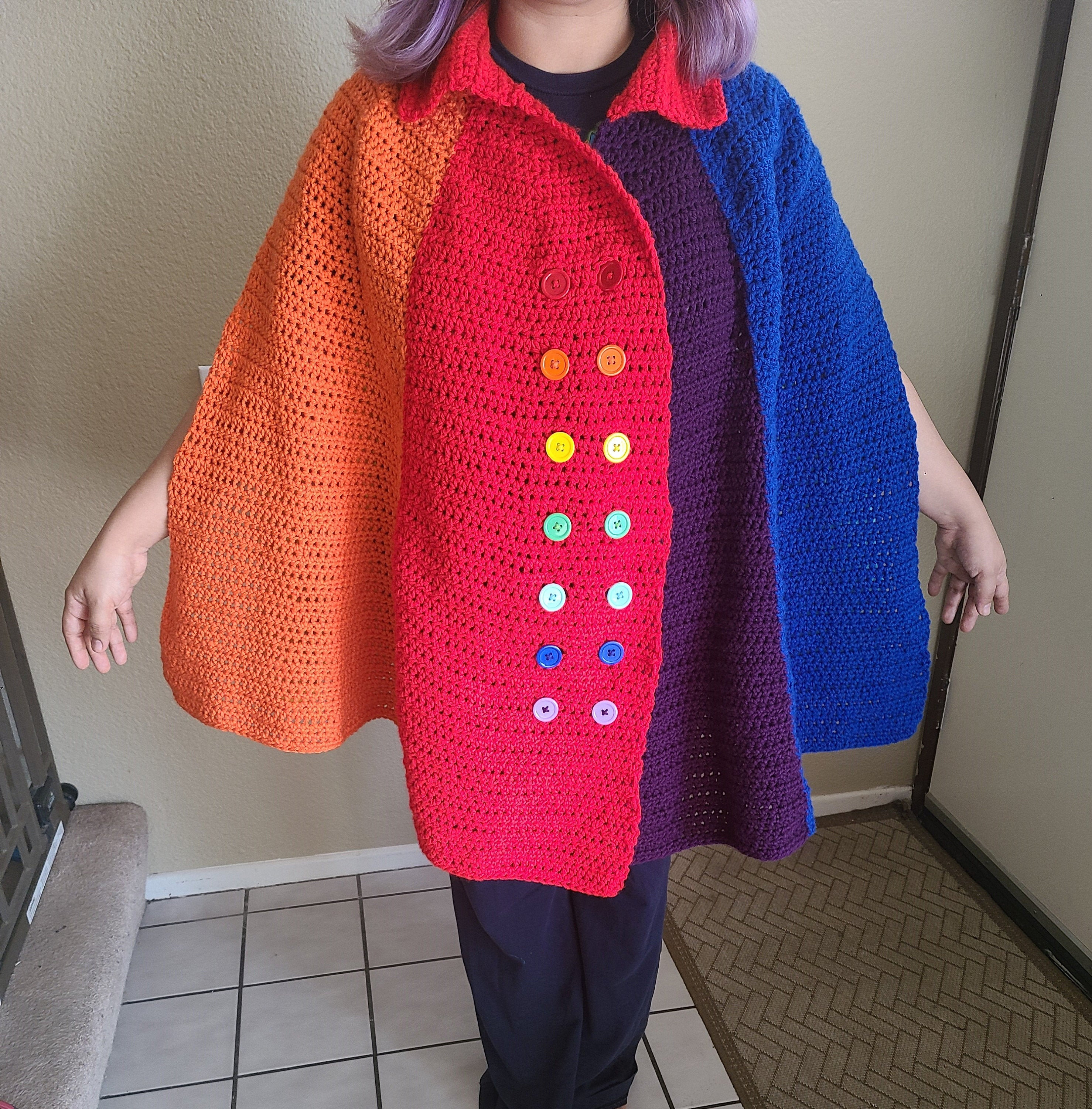 Vintage Crochet Cape Pattern - Etsy