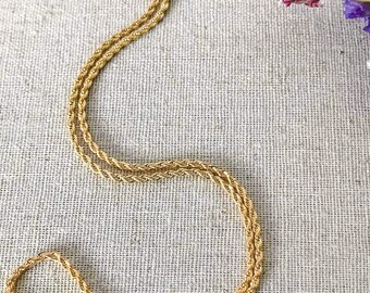 18kt Gold filled Rope Choker Necklace, Delicate necklace, Tarnish-resistant, Gift for Her, Choker Necklace, Layering necklace