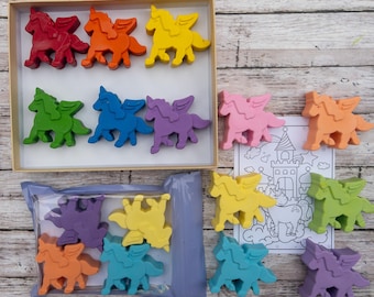 Set de regalo de crayones de unicornio: recuerdos de fiesta de Crayola no tóxicos