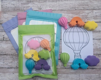 Set de crayones Crayola con forma de globo aerostático: recuerdos de fiesta de cumpleaños para niños