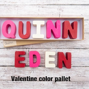 Personalized Crayon Name Gift Set, Personalized Crayons for Children, Custom Alphabet Name Letters in Gift Box, Birthday, Easter, Christmas Valentine
