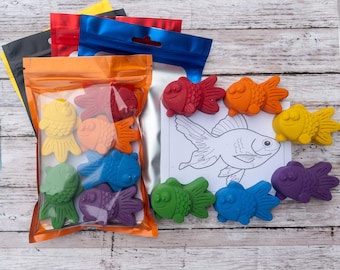 Set de regalo de crayones Goldfish: recuerdos de fiesta de Crayola no tóxicos