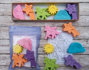 Set de crayones Crayola Unicornio Arcoíris: Recuerdos de fiesta para niños
