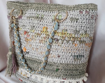 Crochet cotton bag - Handmade in Italy