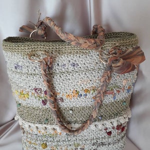 Hand or shoulder crochet Tote bag - Handmade in Italy
