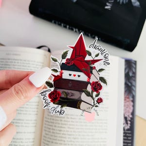Dramione Book Club Vinyl Sticker | Bookish Kindle Fantasy Sticker | Romantasy Reading Sticker | Manacled Dramione Fanfic | Draco & Hermione