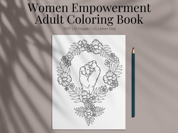 Women Empowerment Coloring Book Printable Adult Coloring - Etsy