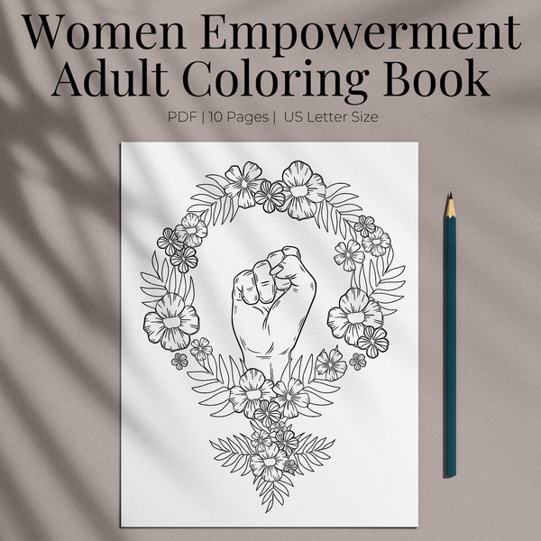 Adult Coloring Page - Etsy