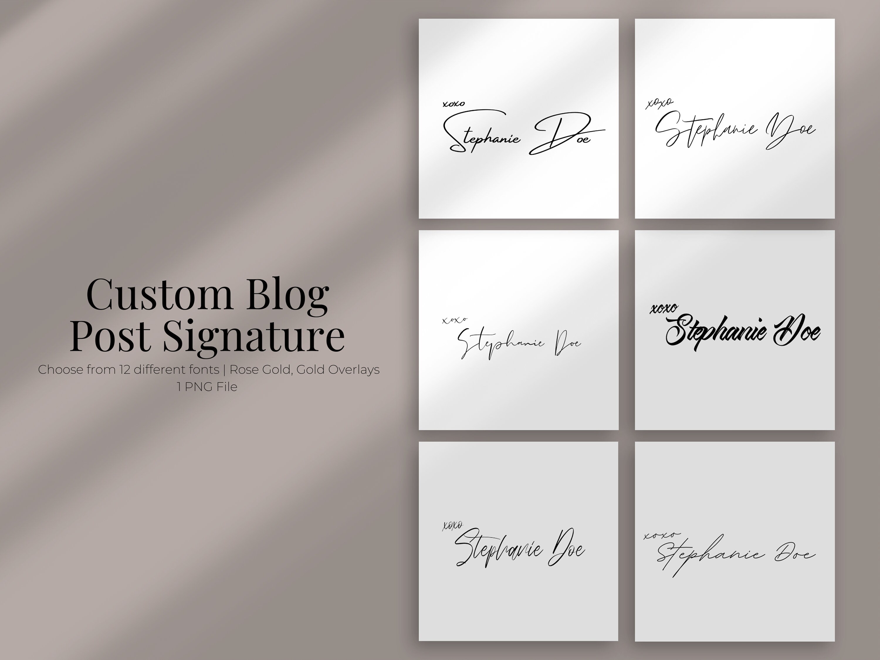 Blog Post Signature | Custom Signature | Email Signature | Calligraphy ...