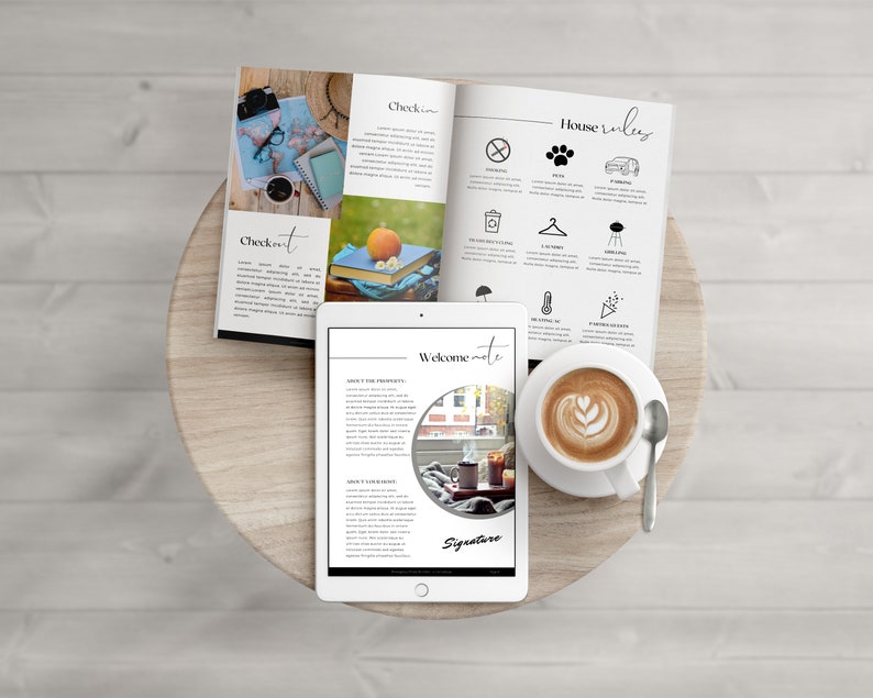 Modèle de livre de bienvenue Airbnb Manuel de la maison  Etsy France