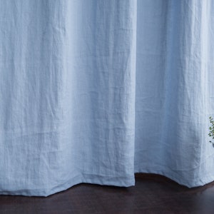 Natural linen curtains / Rod pocket / Rustic blinds / OEKO-TEX linen / Day curtains / Curtains / Curtains&Window treatments / Bedroom blinds image 7