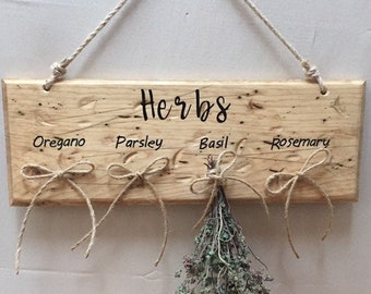 Herb Drying Rack Rustic Farm Decor - Boho Decor - Herbs - Dried Herbs - Cabin Decor - Handmade