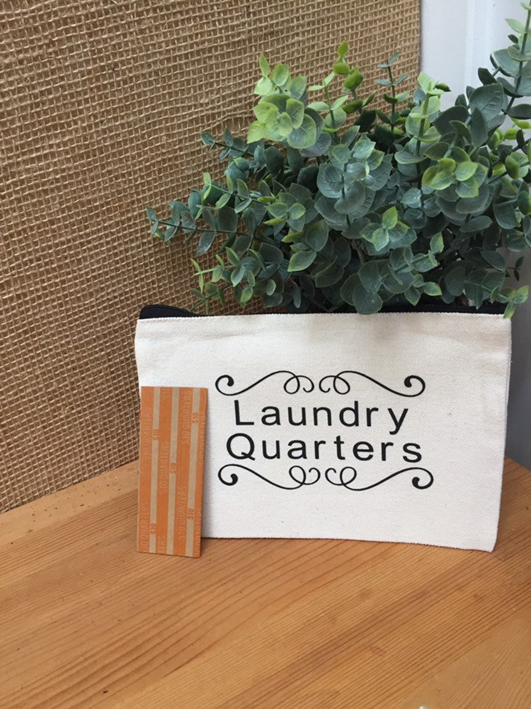 Canvas Bag laundry Quarters for Your College Etsy