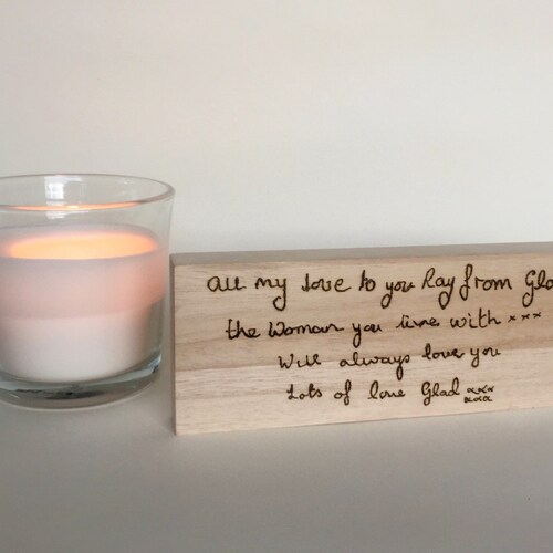 Actual Handwriting Gift Remembrance Gift Memorial Gift Etsy