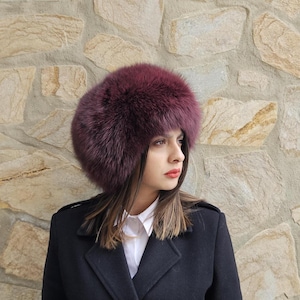 Fur hat,fox fur hat,real fur hat
