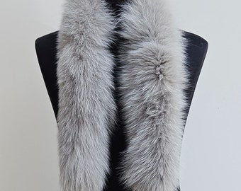 Fur trim,fur scarf, trim for hood,fur collar,fox fur for hood