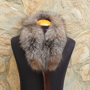 Fur collar,fox fur collar,real fur collar imagem 4