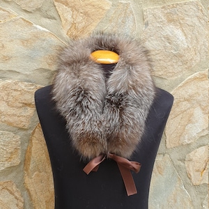 Fur collar,fox fur collar,real fur collar imagem 1