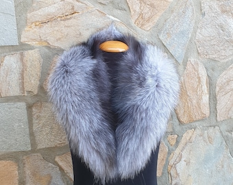 Fur collar, fox fur collar, fur collar