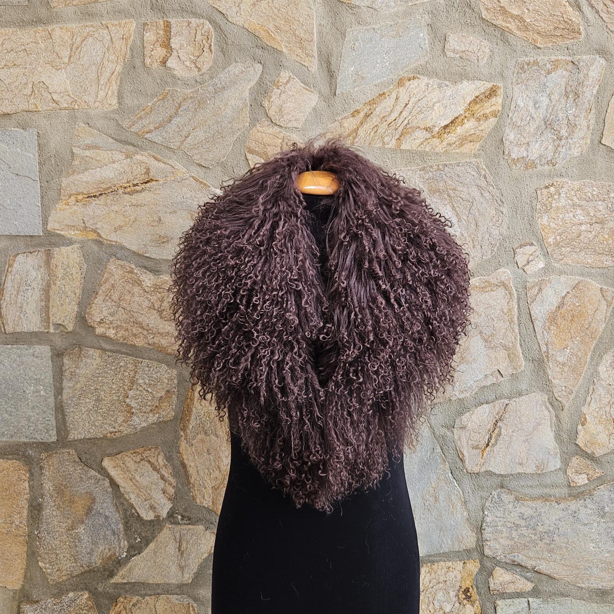 Petit Col En Vraie Fourrure Marron - Occasion - Sans Marque