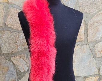 Fox trim for hood, fur trim,fur collar,fur scarf