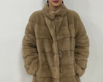 Handmade Mink Fur Jacket - Made in Greece